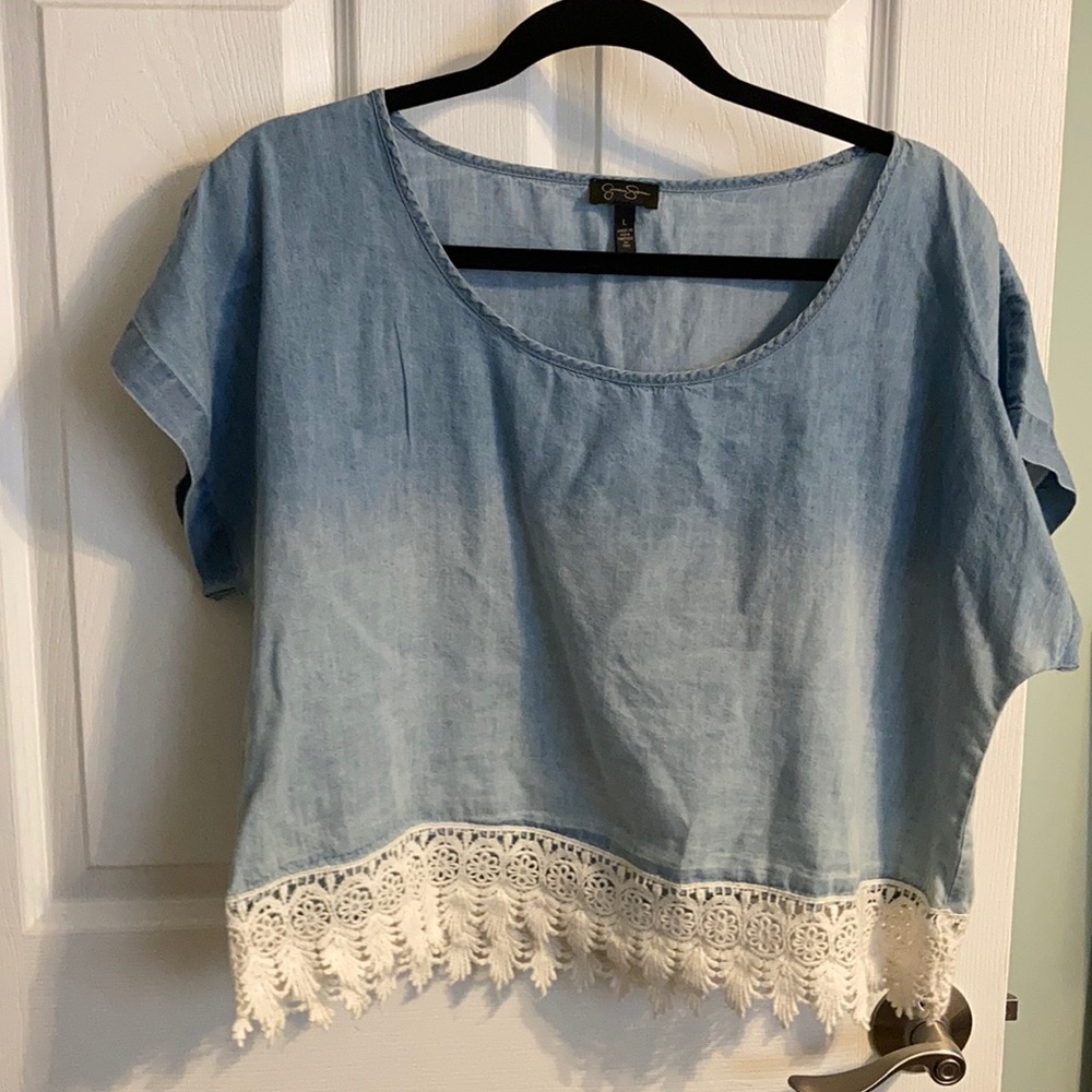 Soft Jean crop top